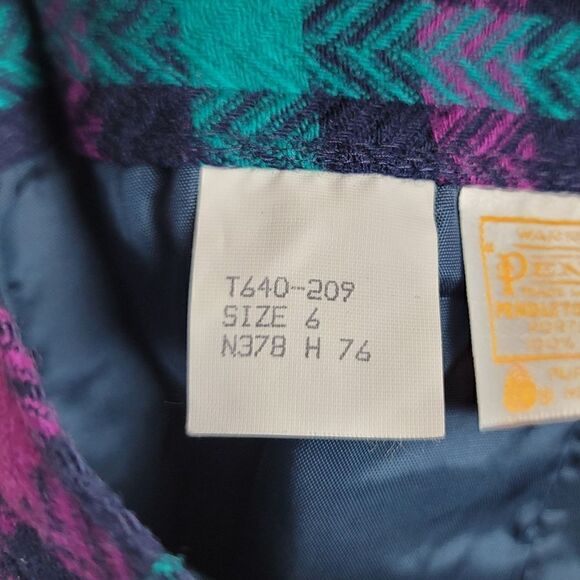 VINTAGE PENDLETON 100% Wool Skirt - Picture 10 of 10